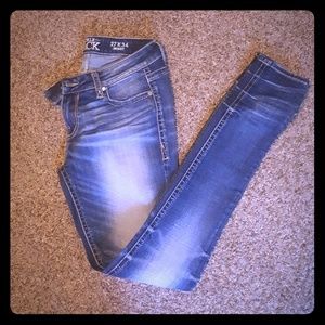 Buckle Black Skinny Jeans 27/34 Fit NO.53